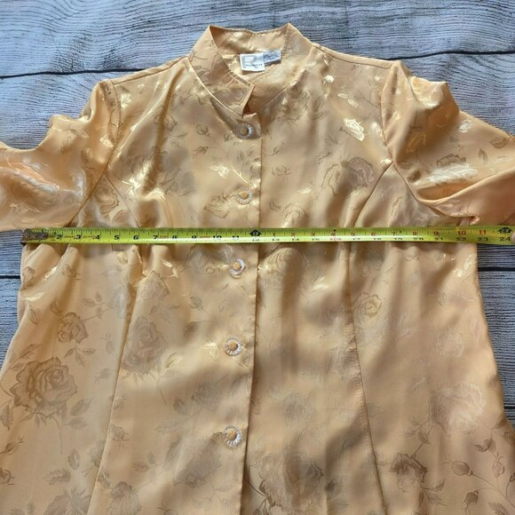 Roaman's Women's Plus Size 18W 2pc Top with Skirt RN88842 Yellow - Picture 8 of 13